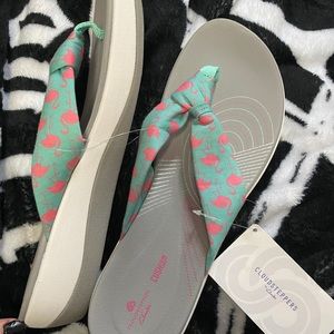 Clarks cloud steppers flamingo sandals